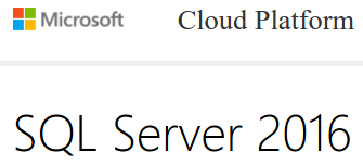 SQL Server 2016